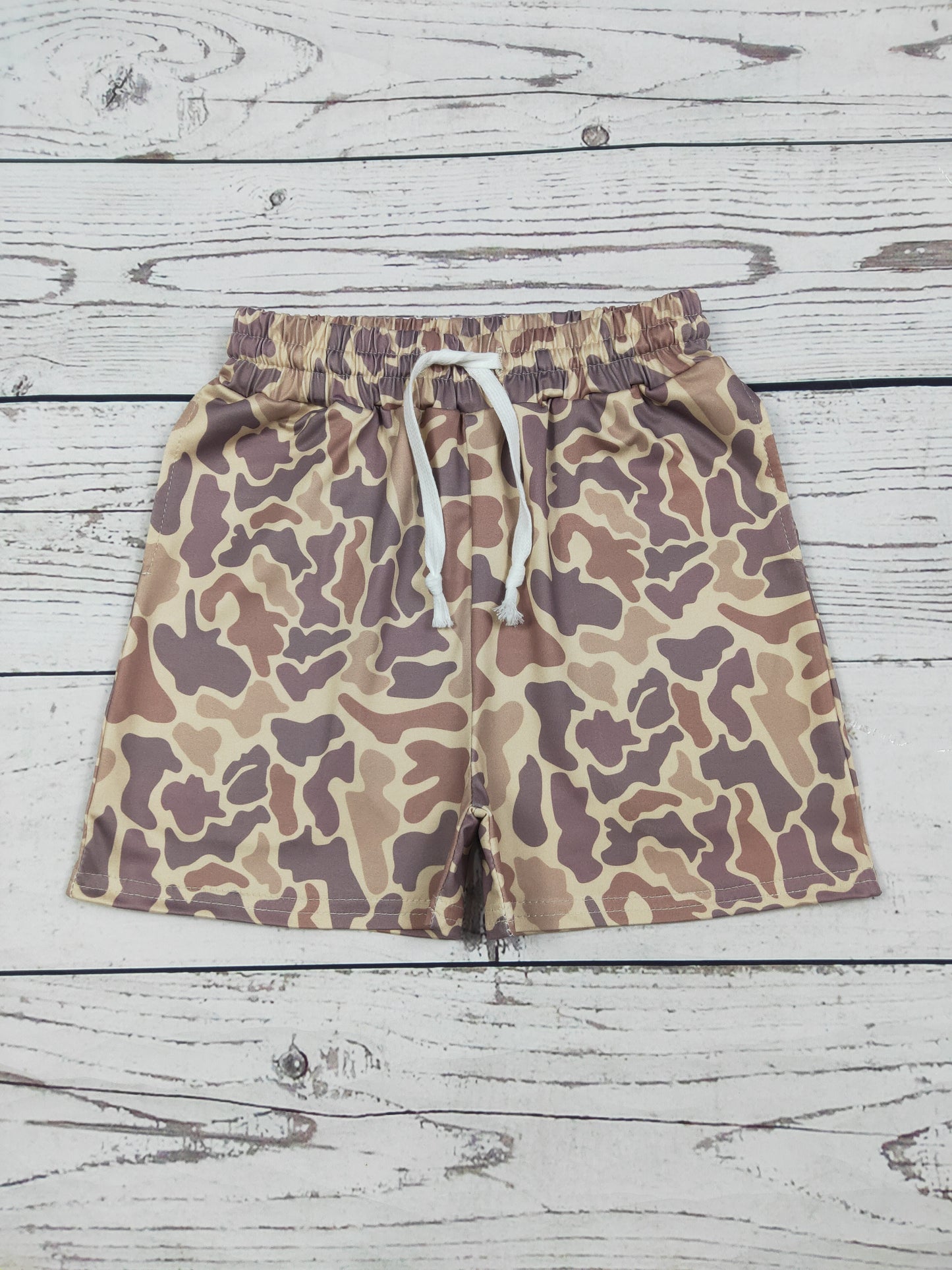 Boys Camouflage Printed Summer Shorts