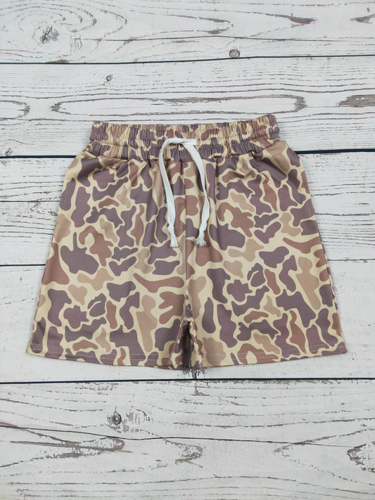 Boys Camouflage Printed Summer Shorts