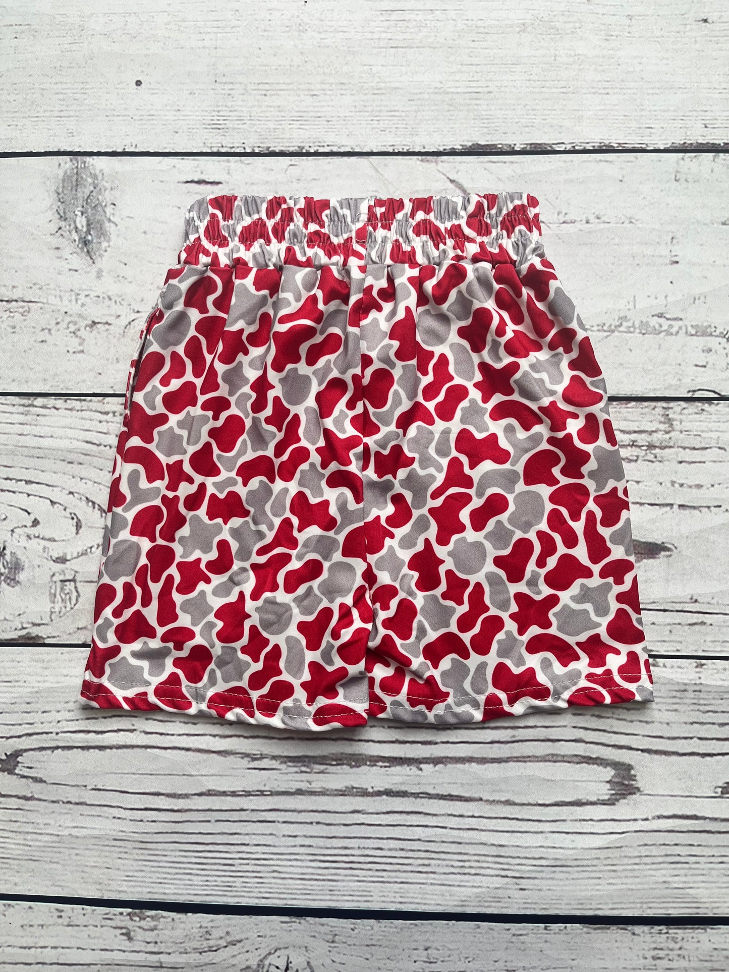 Toddler Boys Camouflage Printed Shorts with Pockets