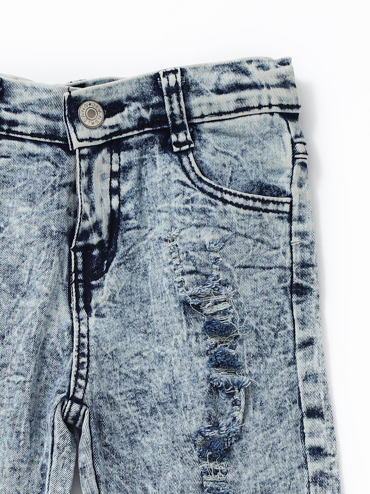 Washed Distressed Kids Jeans